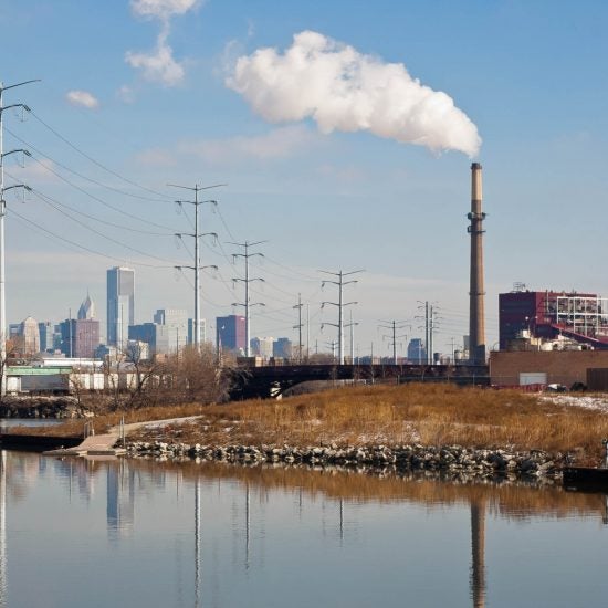 The U.S. Turning Basin on the South Branch of the Chicago River.